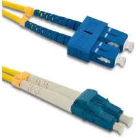 Qoltec SC/UPC - LC/UPC Glasfaser-Patchkabel | Singlemode | 9/125 | G652D | Duplex | 5 m