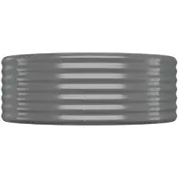Syfax Hochbeet Verzinkter Stahl 507x100x36 cm Grau