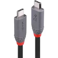 Lindy 36947, 0,8 m, USB C, USB C, USB4 Gen 3x2, Schwarz