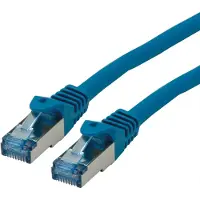 Roline Patchkabel Cat.6A S/FTP (PiMF), Component Level, LSOH, blau, 20 m
