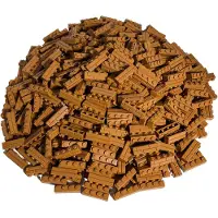 LEGO 25x Mauerstein 1x4 , Nougat