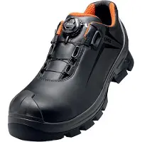 Uvex 65313, Weiblich, Erwachsener, Sicherheitsschuhe, Schwarz, Orange, ESD, HI, HRO, S3, SRC, Tunnelzugverschluss