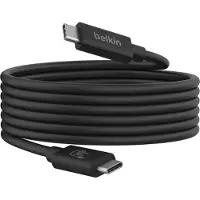 Belkin Connect 2 m USB4 A-/V-/Strom-/Datenübertragungskabel - Cable for USB Gerät, Monitor - Zweiter Anschluss: 1 x USB4 Thunderbolt 4 Type C - Male - 20 Gbit/s - Unterstützt bis zu3840 x 2160