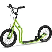 Yedoo Scooter Flyck für Kinder ab 8 Jahren, mit Luftreifen 16/16 und Ständer Grün