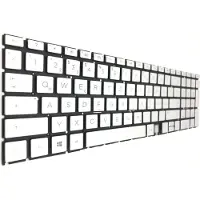 T-ProTek DEUTSCHE - Tastatur Keyboard Silber kompatibel für HP Envy 17-bw0200