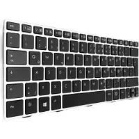 T-ProTek DE Tastatur Silber Rahmen mit Beleuchtung kompatibel für HP EliteBook Revolve 810 G3 (J8R96EA)