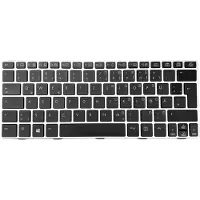 T-ProTek DE Tastatur Silber Rahmen mit Beleuchtung kompatibel für HP EliteBook Revolve 810 G2 (F1N30EA)
