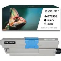 Evoke Toner für OKI 44-301B 44973536 Schwarz (black) | Ersatz für C301dn C321dn MC332dn MC342dn MC342dnw