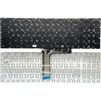 T-ProTek Tastatur - Farbe: Schwarz - mit Beleuchtung - ohne Rahmen Deutsches Tastaturlayout kompatibel für MSI GE62