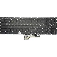 T-ProTek Tastatur - Farbe: Schwarz - mit Beleuchtung - ohne Rahmen Deutsches Tastaturlayout kompatibel für MSI MS-1773