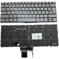 T-ProTek DEUTSCHE-Tastatur Keyboard Grau mit Beleuchtung,Trackpoint für Lenovo YOGA 720s-13ISK