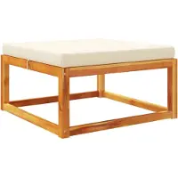 Syfax Gartenhocker mit Kissen 65x65x29 cm Massivholz Akazie