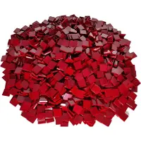 LEGO 100 Fliesen 2x2, Dunkelrot