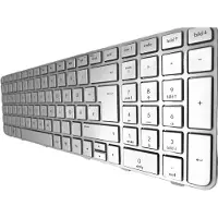T-ProTek DE - Silber Tastatur mit Rahmen kompatibel für HP Pavilion DV6-6101eg, DV6-6101sg