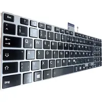 T-ProTek DEUTSCHE - Tastatur mit Silber Rahm + Beleuchtet kompatibel für P/N : 6037B0077614