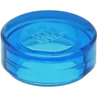 LEGO 50 Fliesen 1x1 rund, transparentes Dunkelblau