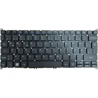 T-ProTek DEUTSCHE-Tastatur Schwarz Ohne Rahmen kompatibel für Acer Aspire ES1-132-C13M