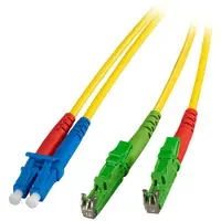 EFB Elektronik O0937.30 Duplex Jumper LC-E2000/APC 9/125μ, G657A, LSZH, gelb, 3.0mm, 30m O093730