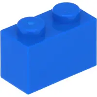 LEGO 50 Stück 3004 Stein Brick 1x2 Part Basic Steine 50 Blau