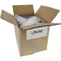 InLine 40er Bulk-Pack Patchkabel, S/FTP (PiMf), Cat.6, PVC, CCA, schwarz, 2m, 2 m, Cat6, S/FTP (S-STP), RJ-45, RJ-45, Schwarz