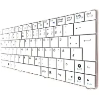 T-ProTek DEUTSCHE - Silber ohne RahmTastatur für Sony Vaio SVE14A2C5E SVE14A2M6EB