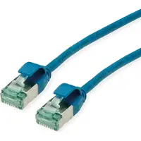 Roline RM U/FTP DataCenter Patchkabel Cat.6A (Class EA), slim, blau, 1,5 m