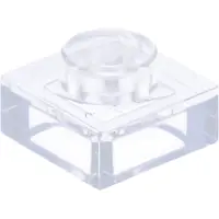 LEGO 25 Stück Bauplatten, 1x1, Transparent