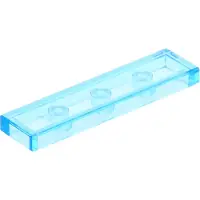 LEGO 100x Fliese 1x4, verschiedene transparente Blautöne
