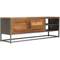 Syfax TV-Schrank Recyceltes Teakholz und Stahl 120x30x40 cm