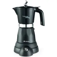 Ariete 1368/01, Elektrische Espressokanne, Gemahlener Kaffee, 480 W, Schwarz