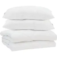 Syfax Sommerdecke mit Kissen 3 pcs Weiß Mikrofaser