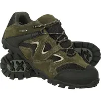 Mountain Warehouse - Herren Wanderschuhe "Curlews", Wasserfest, Wildleder MW142 (43 EU) (Khaki)