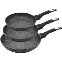 Klausberg Set Granit-Pfannen 20/24/28 cm KB-7290