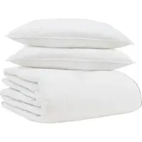 Syfax Winterbettdecke mit Kissen 3 pcs Weiß Down Feather