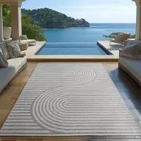 Carpetsale24 Outdoor Teppich Wetterfest & UV-beständig, ideal für Küche, Balkon, Terrasse, Garten, Wohnzimmer, Grösse: 240x340 cm