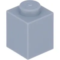 LEGO 100 Stück Steine 1x1, Hellgrau