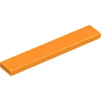 LEGO 250 Stück , Teil Nr. 6636, Orange (Orange)