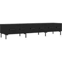 Syfax TV-Schrank Schwarz 150x36x30 cm Holzwerkstoff