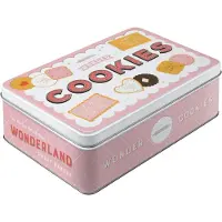 Nostalgic Art Nostalgic-Art Retro Vorratsdose Flach, 2,5 l, Wonder Cookies