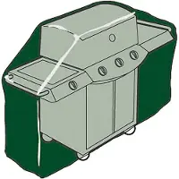 EDM 58x103x58 Cm 240g/m2 Grillabdeckung Grün Grün One Size