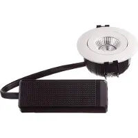The Light Group Qi Allround Gyro matt weiß 10W, 36°, DimToWarm, CRI>95 IP44, inkl. Treiber