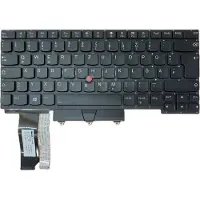 T-ProTek DE-Schwarz Tastatur mit Trackpoint kompatibel für Lenovo ThinkPad E14 (20T6000MGE)