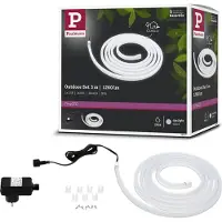 Paulmann LED Stripe "SimpLED Outdoor Stripe Set Tageslichtweiß beschichtet", weiß, Flammen 1 Stk., Gesamtlänge 4,58m, Lichterketten, LED Stripe