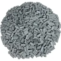 LEGO 500x Bauplatte 1x3, Hellgrau