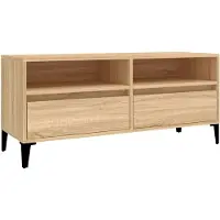 Syfax TV-Schrank Sonoma-Eiche 100x34,5x44,5 cm Holzwerkstoff