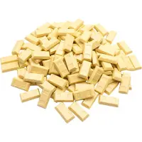 LEGO : 100 Barren 1x2 in Beige