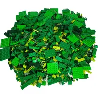 LEGO : Grün/Limettengrün Steine-Mix