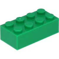 LEGO 2x4 Stein 3001 - 250 Stück Grün