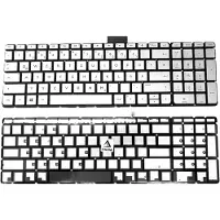 T-ProTek Tastatur - Farbe: Silber - mit Beleuchtung - ohne Rahmen Deutsches Tastaturlayout kompatibel für HP 255 G6