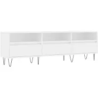 Syfax TV-Schrank Weiß 150x30x44,5 cm Holzwerkstoff